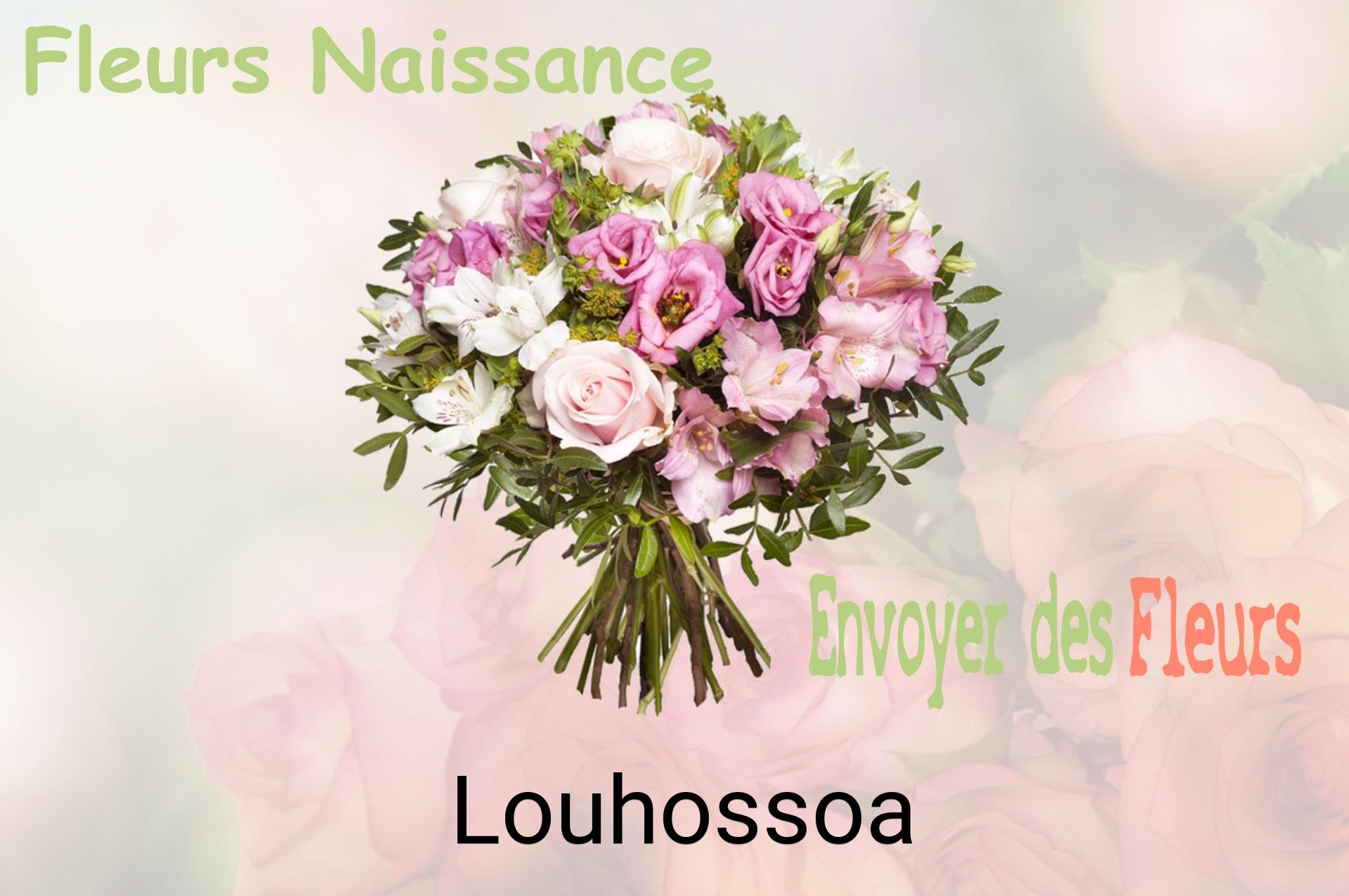 Bouquet de fleurs de naissance livré à Louhossoa